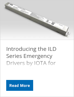 Introducing the ILD Series Emergency Drivers by IOTA for Indoor LED Luminaires